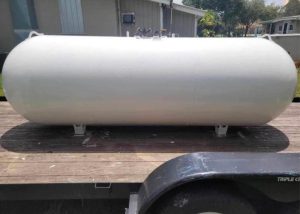 320 gallon steel above ground propane tank